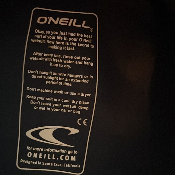 O’Neil Bahia Seamless Paddle Zones Surf Wet Top Girls Size 4 - Picture 4 of 11